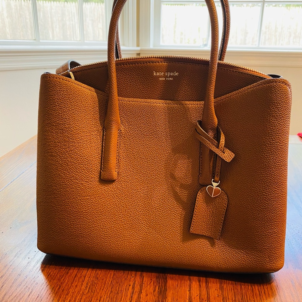 kate spade Margaux Large Satchel beige